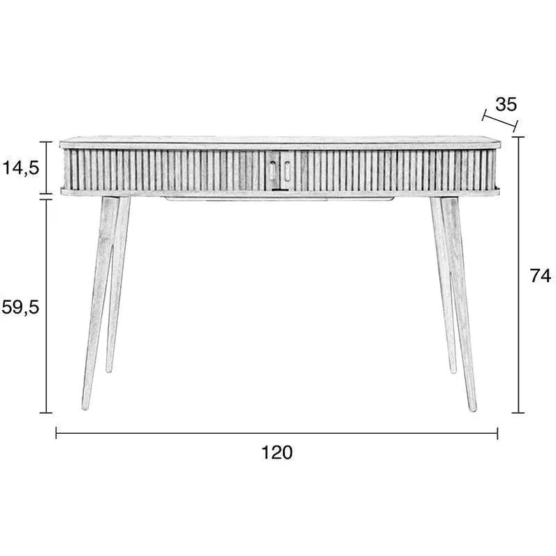 Barbier Console Table - Black