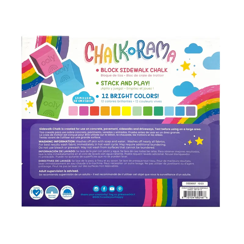 Chalk-O-Rama Block Sidewalk Chalk
