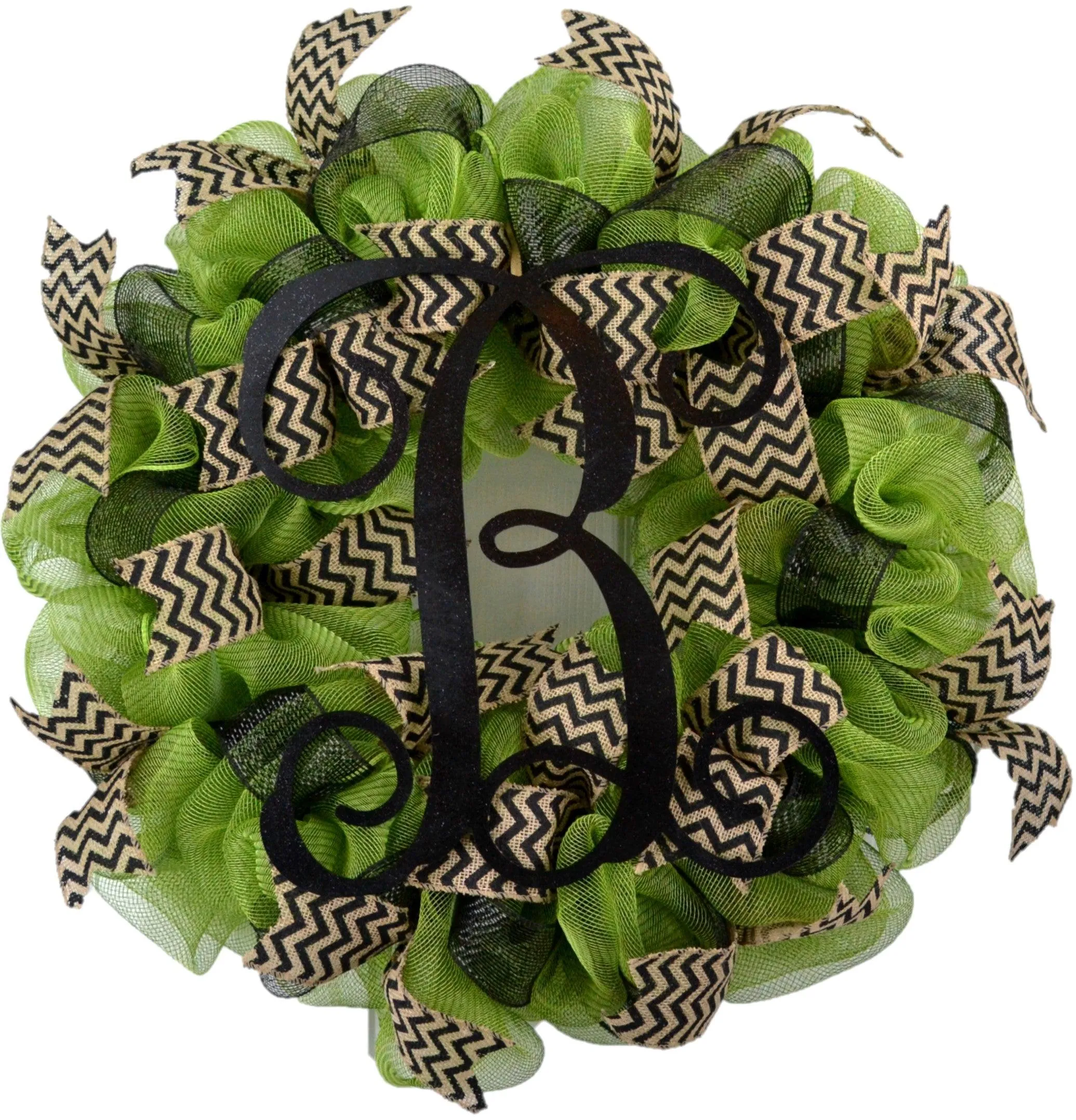 Custom Monogram Door Wreath, Initial Door Wreath, LOTS of colors!