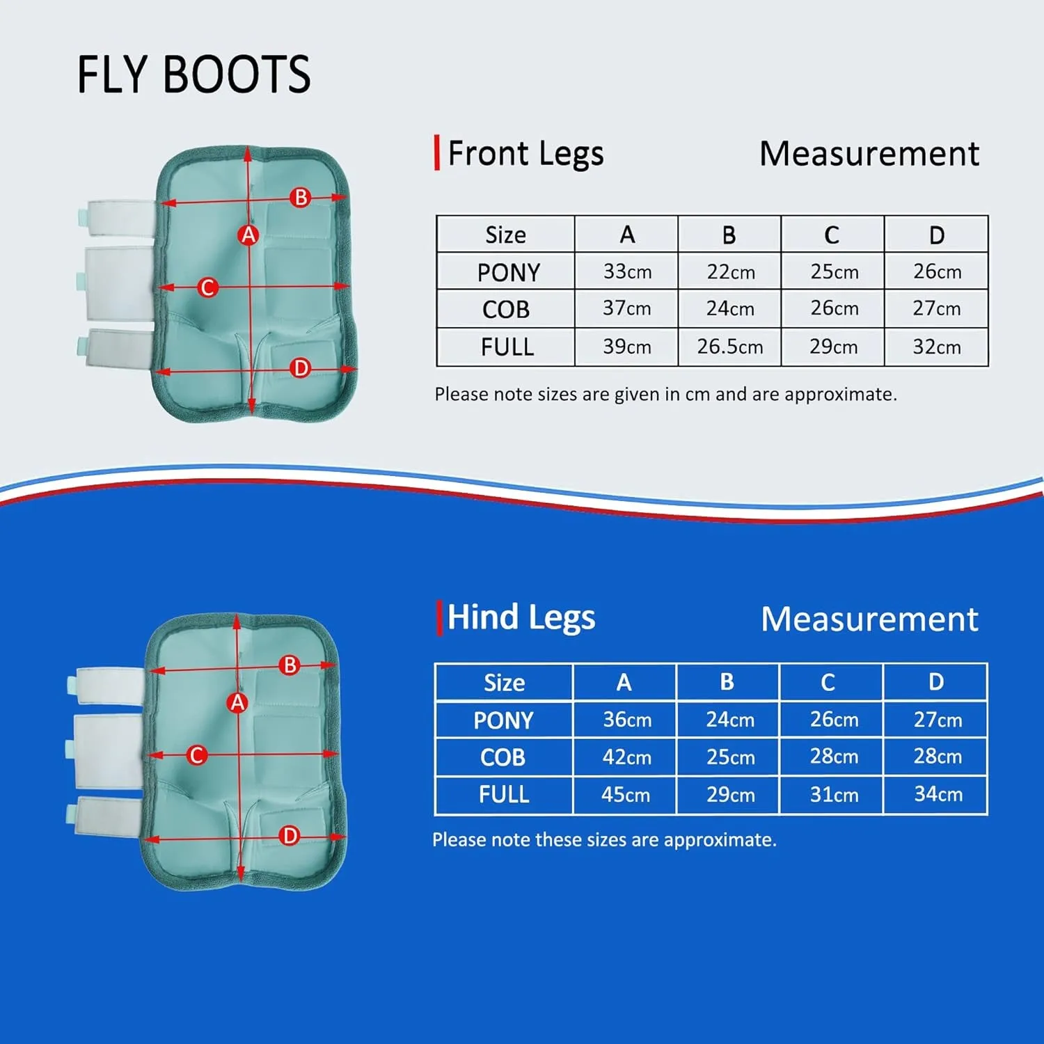Horse Fly Boots - Fly Horse Boots Perfect for Equine Leg Wraps and Maximum Horse Fly Protection Set of 4