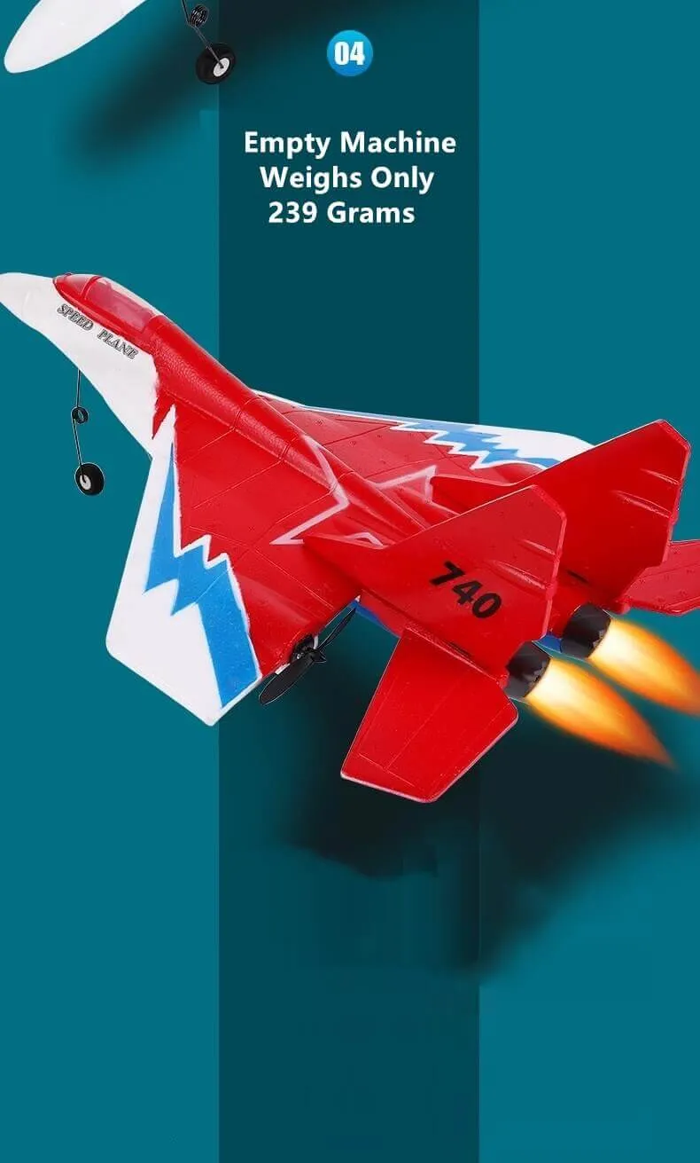 MIG740 2.4G Remote Control 60cm EPP RC Plane | 500M Range & Anti-Collision
