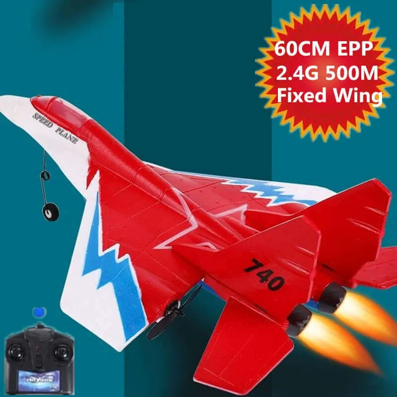MIG740 2.4G Remote Control 60cm EPP RC Plane | 500M Range & Anti-Collision