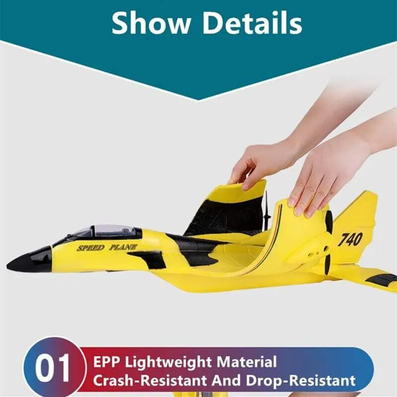 MIG740 2.4G Remote Control 60cm EPP RC Plane | 500M Range & Anti-Collision