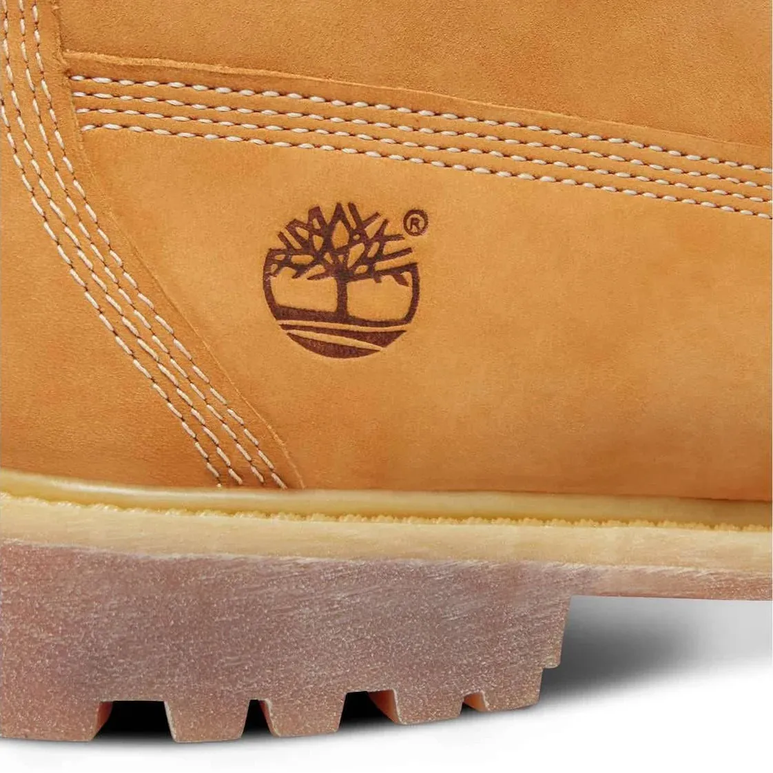 Timberland Mens 6 Inch Premium Waterproof Boot - Wheat Nubuck